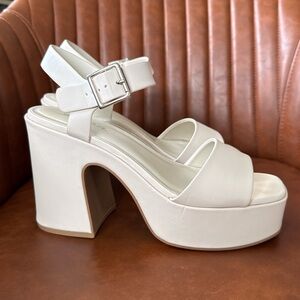 Off-White Platform Sandals
